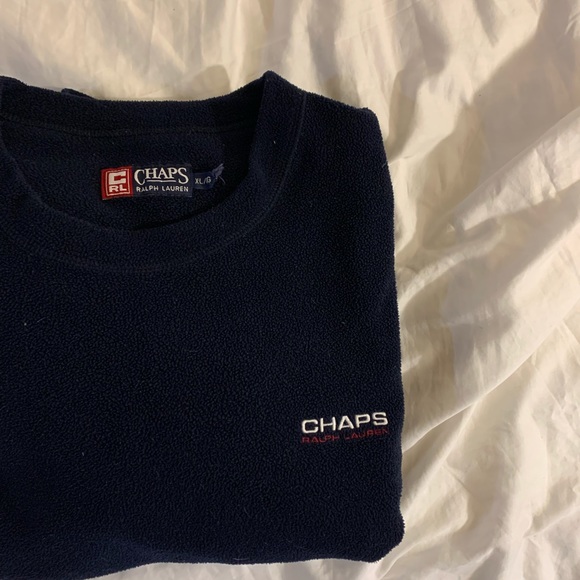 Vintage Ralph Lauren CHAPS fleece sweatshirt - Picture 2 of 5